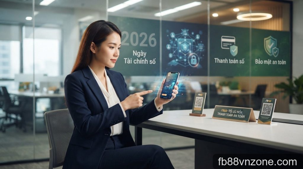Xu hướng thanh toán số 2026: Tối ưu hóa giao dịch an toàn trên ứng dụng FB88